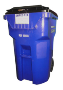 65 Gallon Mobil Security Bin - ShredTex Houston